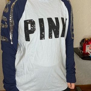 Blue pink short